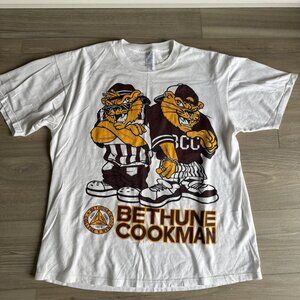 Vintage Bethune Cookman Wildcats Double Sided T Shirt Sz XL‎ Jerzees Made USA